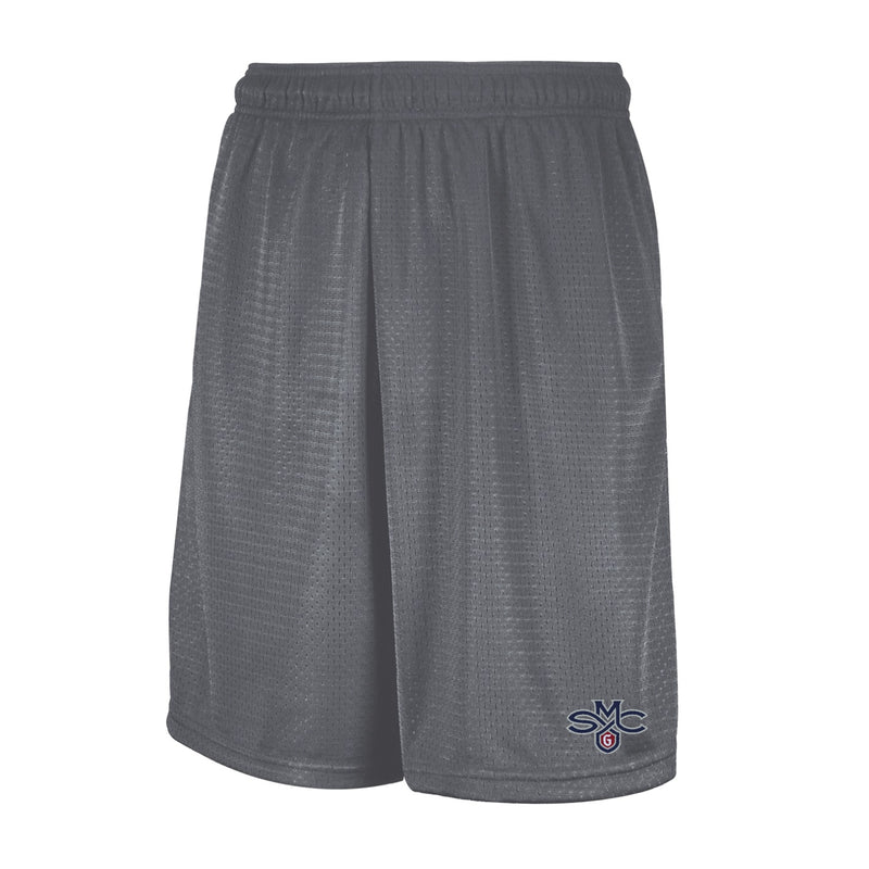 Saint Mary's Russell Mesh Shorts with Pockets - Steel