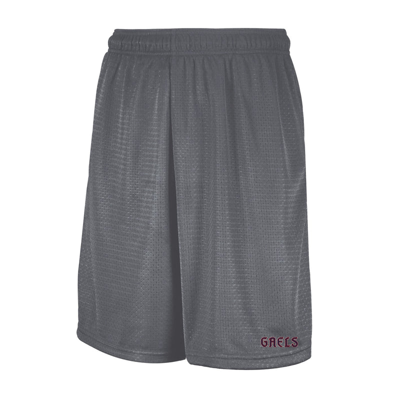 Saint Mary's Russell Mesh Shorts with Pockets - Steel