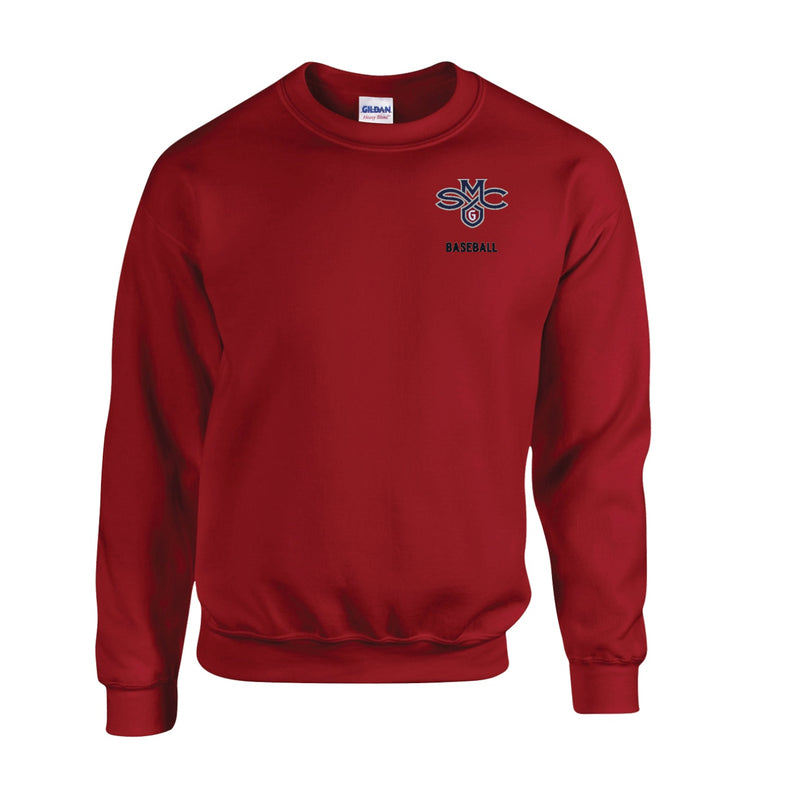 Saint Mary's Baseball Fleece Crewneck - Cardinal Red