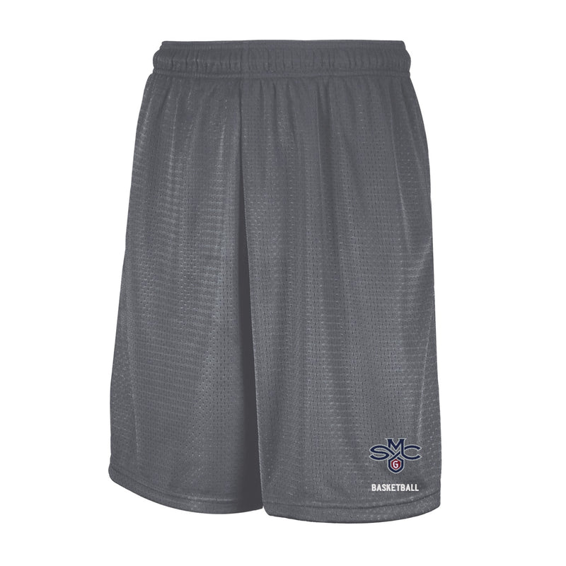 Saint Mary's Men's Basketball Russell Mesh Shorts with Pockets - Steel