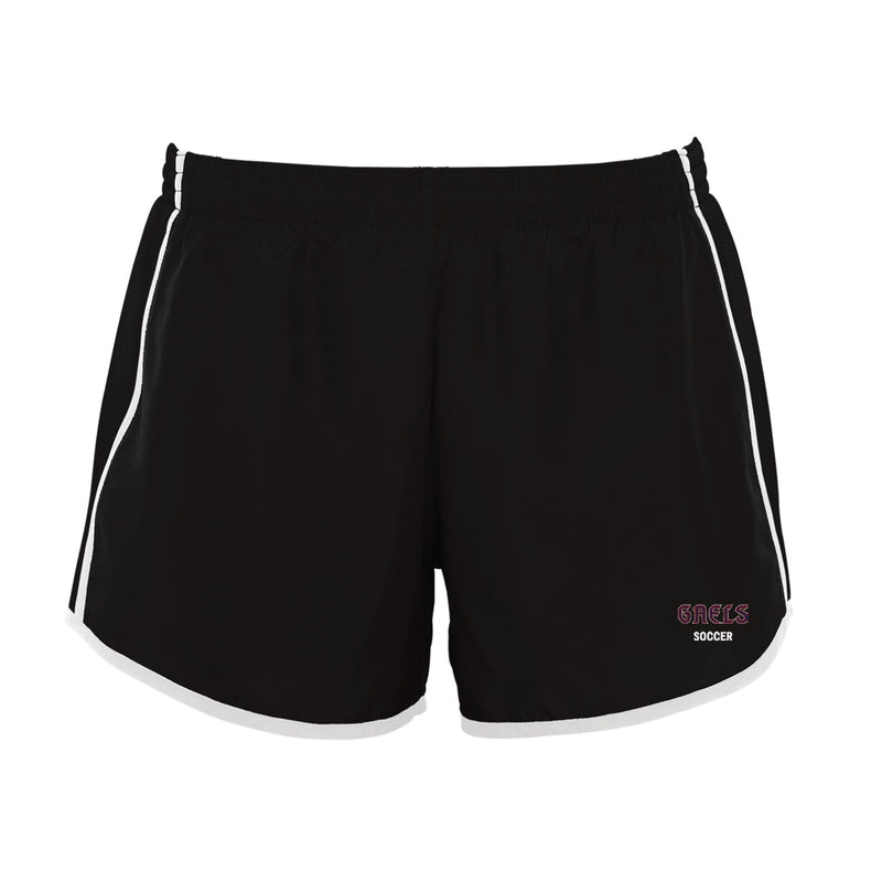 Saint Mary's Men's Soccer Augusta Ladies Pulse Shorts - Black White