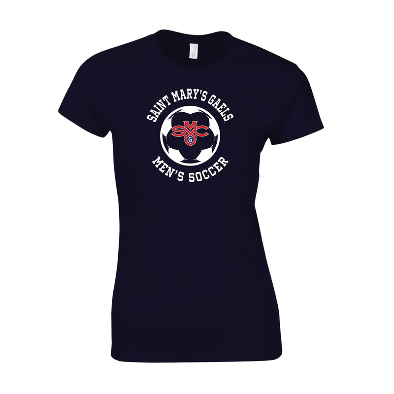 Saint Mary's Men's Soccer Women's Semi-Fitted Classic T-Shirt  - Navy