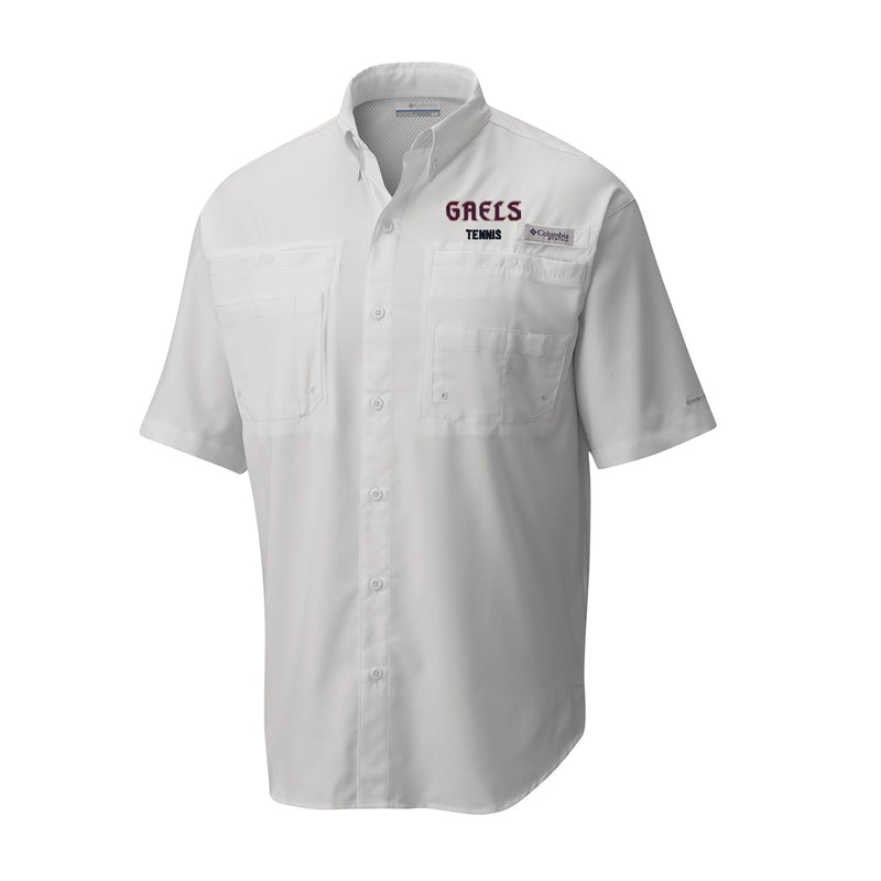 Saint Mary's Tennis Men's Tamiami Short Sleeve Shirt - White