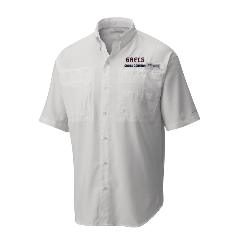 Saint Mary's Women's Cross Country Men's Tamiami Short Sleeve Shirt - White