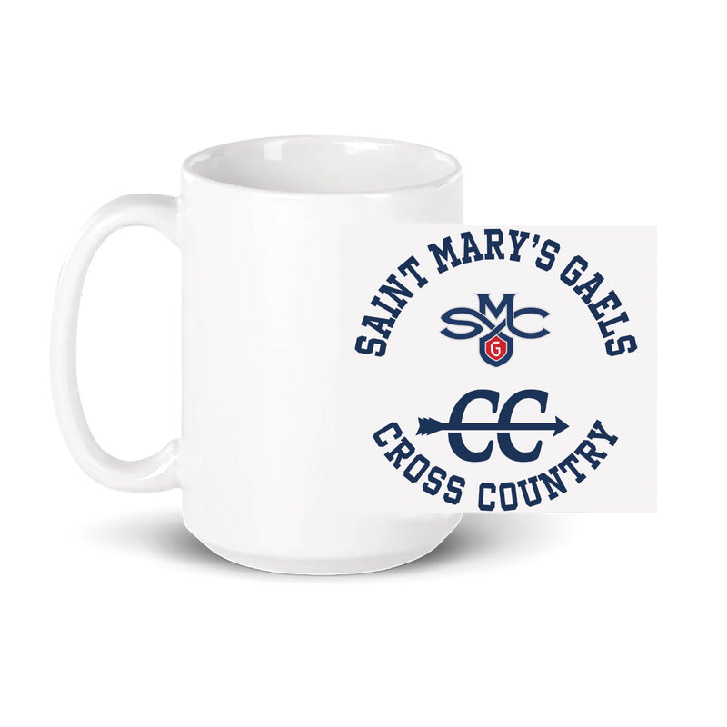Saint Mary's Women's Cross Country 15oz Coffee Mug - White