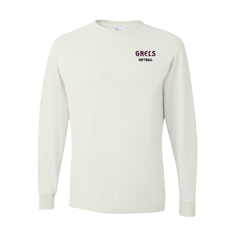 Saint Mary's Softball Youth Dri-Power Long Sleeve T-Shirt - White