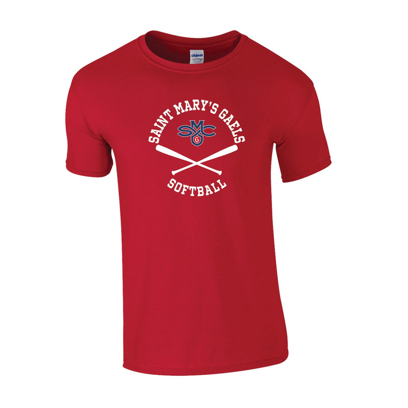 Saint Mary's Softball Classic T-Shirt - Cherry Red