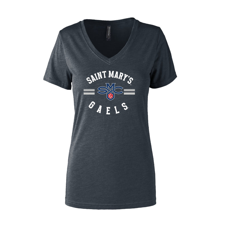 Women's Semi- Fitted Premium V- Neck T-Shirt  - Charcoal Heather